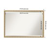 Mila Beveled Wood Framed Bathroom Vanity Wall Mirror - 3 of 4