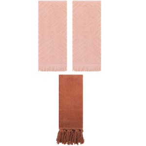 REGALWOVEN 3 Packs Cotton Soft and Absorbent Bathroom Turkish Hand Towels with tassel - 1 of 4