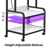 Aheaplus 30.3" Adjustable Printer Stand with Charging Station, Moveable Printer Table with Storage - 4 of 4