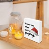 Funny Christmas Desk Decor - Wooden Box Sign, Novelty Xmas Plaque Box Sign - 4 of 4