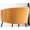 NicBex Velvet Accent Chair,Upholstered Living Room Chairs with Curved Stitched Back and Metal Legs,Cozy Armchair,Accent Chairs for Living Room - 3 of 4