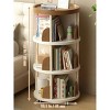 HDZNVF Bookshelf With Wheels, Book Stand, Space Saving Book Shelf, Home Storage, Room Decor Bookcase - 2 of 4