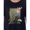 Harry Potter Womens' Albus Dumbledore Photograph Sleep Pajama Shirt Black - 2 of 3
