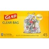 Glad Tall Kitchen Drawstring Recycling Bags + Clear Trash Bags - 13gal/45ct - 4 of 4
