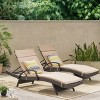 Christopher Knight Home Salem Outdoor Wicker Adjustable Chaise Lounges with Cushion (Set of 2) - 2 of 4