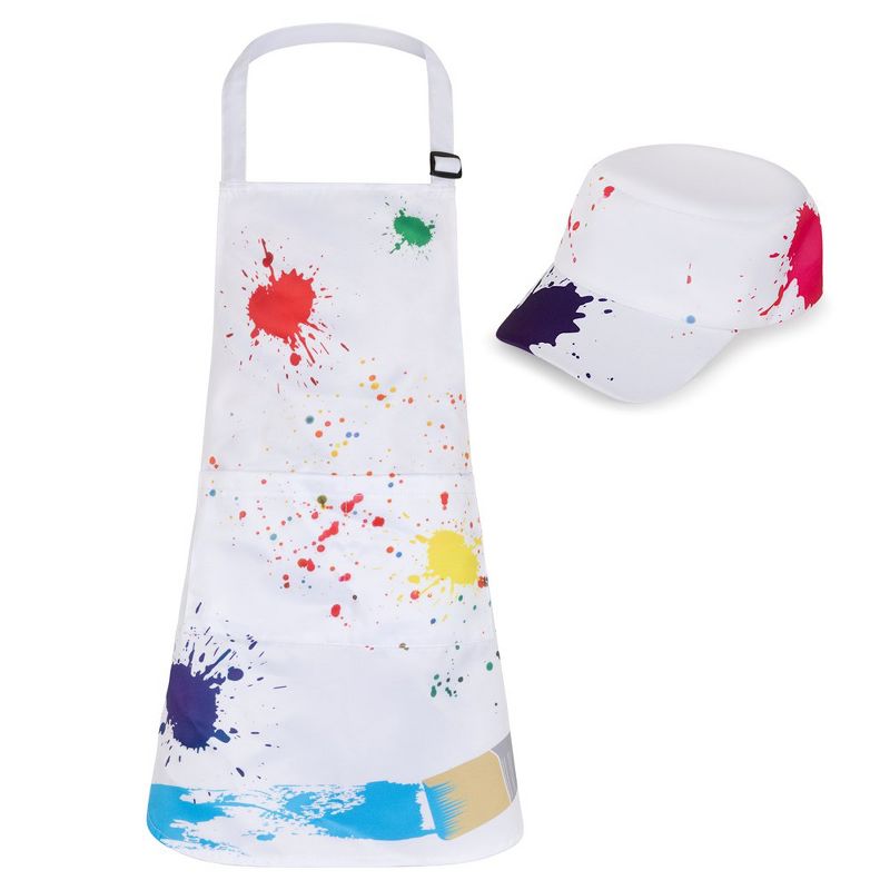 Dress Up America Painter Costume for Kids - Artist Apron and Cap, 3 of 6