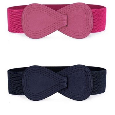 navy blue & rose red