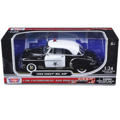 1950 Chevrolet Bel Air Police 1/24 Diecast Car Model by Motormax