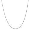 Black Bow Jewelry 1.2mm 14k White Gold Solid Wheat Chain Necklace - 3 of 4