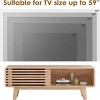 SEVOBAL 46" TV Stand TV Up to 59" Freestand Center Storage Cabinet Sliding Door Console Table End Table Living Room Bedroom, Beige, 46"*14.2"*17.8" - 2 of 4