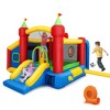 Tangkula Kids Inflatable Bounce House Play Slide Jumping Castle Ball Pit with 550W Blower - 2 of 4