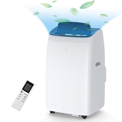14000btu Inverter Dual Hose Cooling Portable Air Conditioner w/Heat/Cool/Dry/Fan,Remote Control,24H Timer,Easy Installation and Ultra Quiet AC