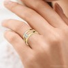 Pompeii3 Certified 1/3ct Parallel Band Diamond Engagement Ring 14k Gold or Pt Lab Created - 3 of 4