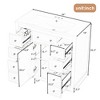 NicBex 36'' Bathroom Storage Cabinet with Sink, Bathroom Vanity, 6 Spacious Drawers and 1 Two-tier Cabinet for Bathroom, Gray - 2 of 4