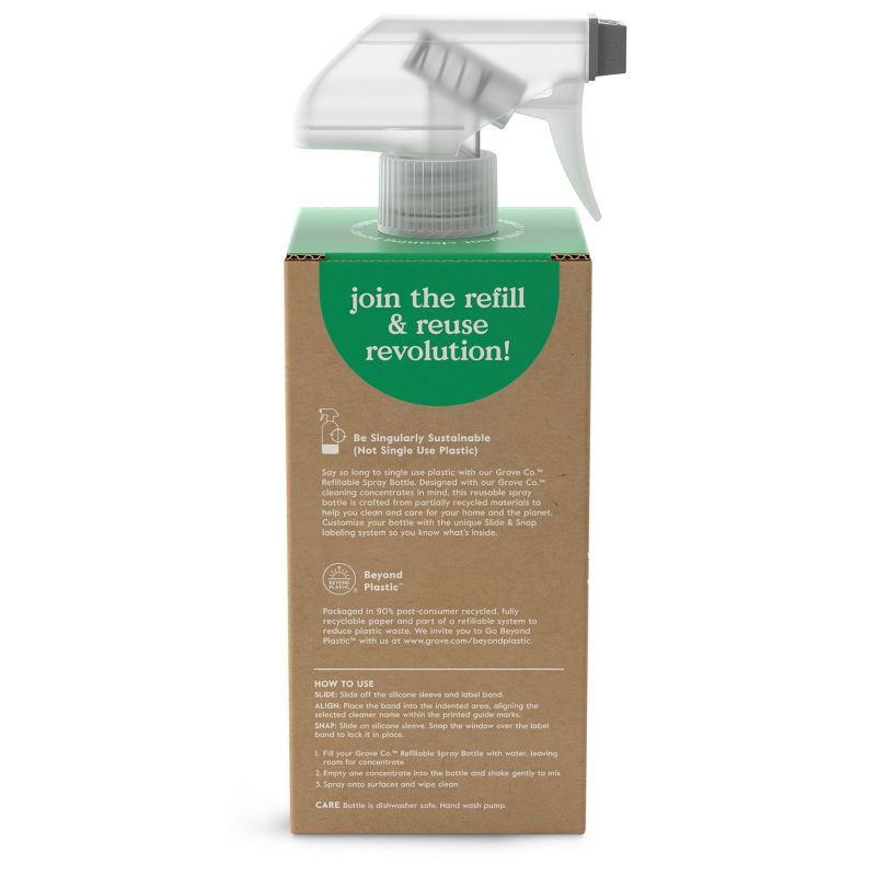 Grove Co. Reusable Cleaning Glass Spray Bottle, 3 of 16