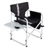 VisioGear Folding Chair, 2-Piece Padded Folding Outdoor Chair with Storage Pockets, Directors Chair for Camping, Black, 24.2"*18.9"*31.5" - 4 of 4