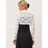 INSPIRE CHIC Women's Tie Neck Lace Long Sleeves Crop Gothic Bolero Shrug - 3 of 4