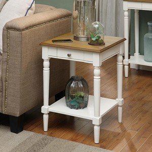 HomeStock Belmont End Table with Drawer and Shelf, Traditional Side Table with Storage Drawer and Open Shelf for Living Room Use - 1 of 4