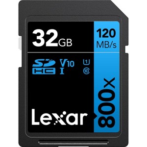 Lexar Blue Series SDHC Memory Card, UHS-I U1 Class 10, 32 GB - 1 of 4