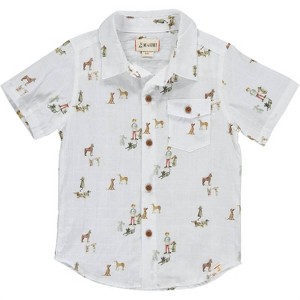 Gender Neutral Boys Henry Button Down Shirt - ME & HENRY - 1 of 1