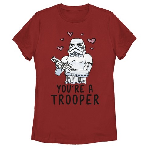 Women's Star Wars Valentine's Day You're A Trooper T-Shirt - image 1 of 4