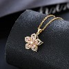 "Flower Necklace for Women - Dainty Gold/Silver Rotatable Fidget Pendant, Adjustable Spinning Crystal Blossom Choker, Funny Summer Jewelry Gift" - 4 of 4