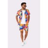 OppoSuits Men's Summer Set - Printed Top And Shorts - 3 of 4