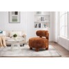 Lyngins Teddy Accent Chairs with Curved Backrest,Upholstered Armless Chairs for Living Room,Bedroom - 2 of 4