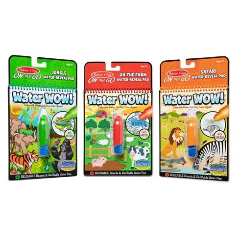 Melissa & Doug Water Wow Bundle Jungle Safari Farm : Target