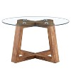 31.4 inches Modern Retro Round Coffee Table for Living Room - The Pop Home - 3 of 4