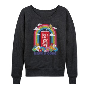 Women's - Coca-Cola - Have A Coke Rainbow Lightweight French Terry Slouchy - 1 of 4