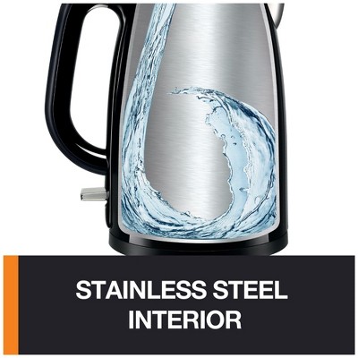 Krups 1.5L Black Cool Touch Stainless Steel Electric Kettle