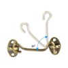 Unique Bargains Carbon Steel Carbon Steel Hook Eye Latch 2 Pcs with 8 Screws - 4 of 4