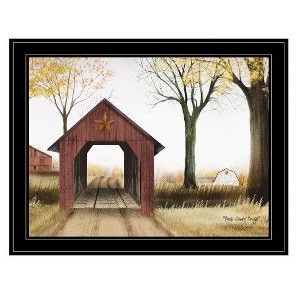 PAGED Modern Large Framed Wall Art for Living Room–"Buck County Bridge" by Billy Jacobs, Minimalist Wall Decor for Bedroom, Hang Framed Print - 1 of 4