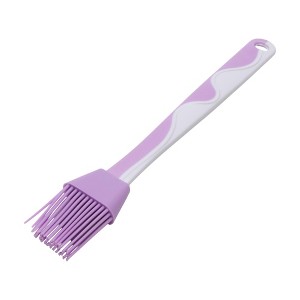 Unique Bargains Pastry Brush Asymmetrical Wave Brush with Flat Handle Dishwasher Safe Silicone PP 8.86"x1.38" 1Pcs - 1 of 4