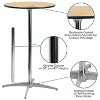 Flash Furniture 36'' Round Wood Cocktail Table with 30'' and 42'' Columns - 3 of 4