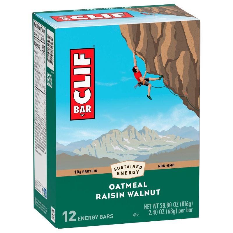 CLIF Bar Oatmeal Raisin Walnut Energy Bars - 28.80oz/12ct, 4 of 10