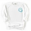 Simply Sage Market S.W.Smiley Embroidered Simple Wink Bold Garment Dyed Sweatshirt - 2 of 4