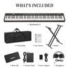 88 Keys Piano Keyboard Set, Electronic Digital Piano with Built-in Speaker Microphone, Portable Keyboard Gift Teaching for Beginners, Electric Piano - 2 of 4