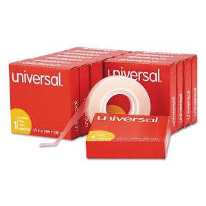 Universal Invisible Tape, 1" Core, 0.5" x 36 yds, Clear, 12/Pack - 1 of 4