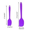 Unique Bargains Heat Resistant Non-scratch Non Stick Seamless Spatula Set 10.8" x 2.2" 4 Pcs - 2 of 4