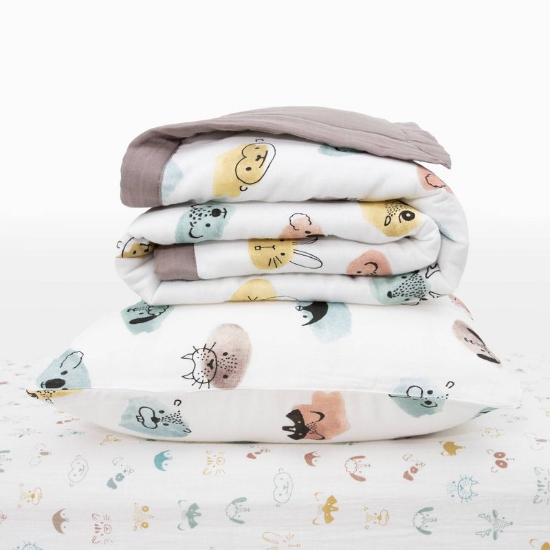 Little Unicorn Cotton Muslin Toddler Bedding Set, 3 of 10