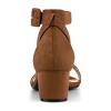 Allegra K Women's Open Toe Adjustable Ankle Strap Block Low Heel Sandals - 3 of 4
