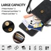 FATMOON Women's PU Leather Mini Vertical Crossbody Bag with Phone Pocket, Coin Purse, and Key Holder - Retro Soft and Lightweight Bag - 4 of 4
