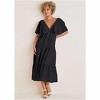 VENUS Womens Crinkle Midi Dress - 3 of 4
