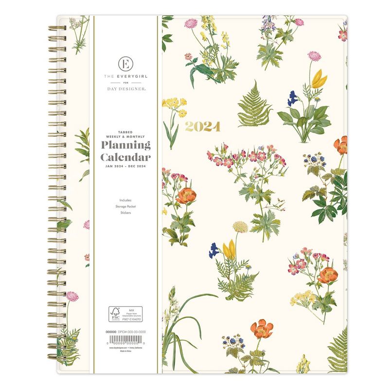 The Everygirl x Day Designer 2024 Planner 8.5&#34;x11&#34; Weekly/Monthly Botanica, 3 of 11
