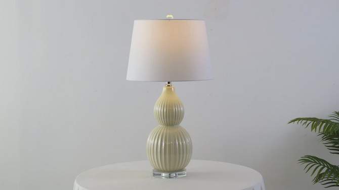 28.25" Ceramic Thatcher Table Lamp (Includes LED Light Bulb) - JONATHAN Y, 2 of 6, play video