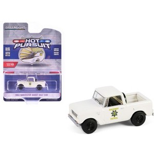 1964 Harvester Scout Half Cab Pickup Truck "California Highway Patrol" Beige "Hot Pursuit" 1/64 Diecast Model Car by Greenlight - 1 of 4