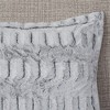 Gracie Mills Garrett Back Print Long Fur to Solid Mink Comforter Set - 3 of 4