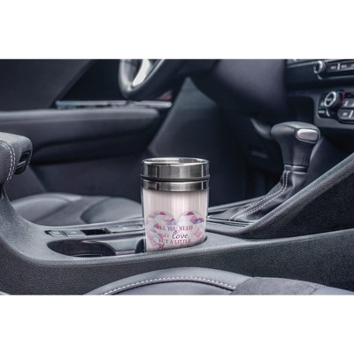 Elanze Designs All You Need Love Chocolate Heart 16 Ounce Stainless Steel Travel Tumbler